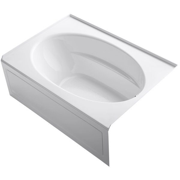 K1113LA0 Kohler Windward® 60" x 42" Alcove/Tile In Soaking Acrylic Bathtub & Reviews Wayfair